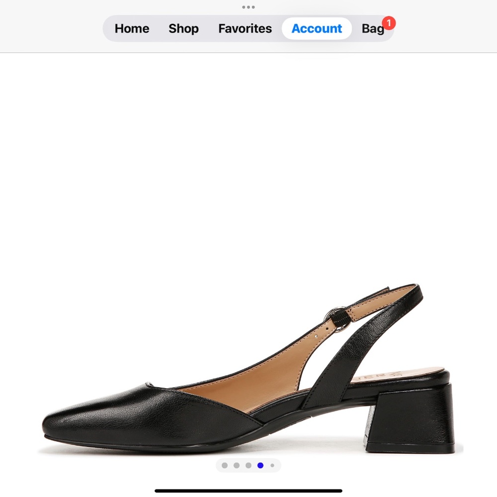 Naturalizer Black Slingback Heels - Picture 3 of 12